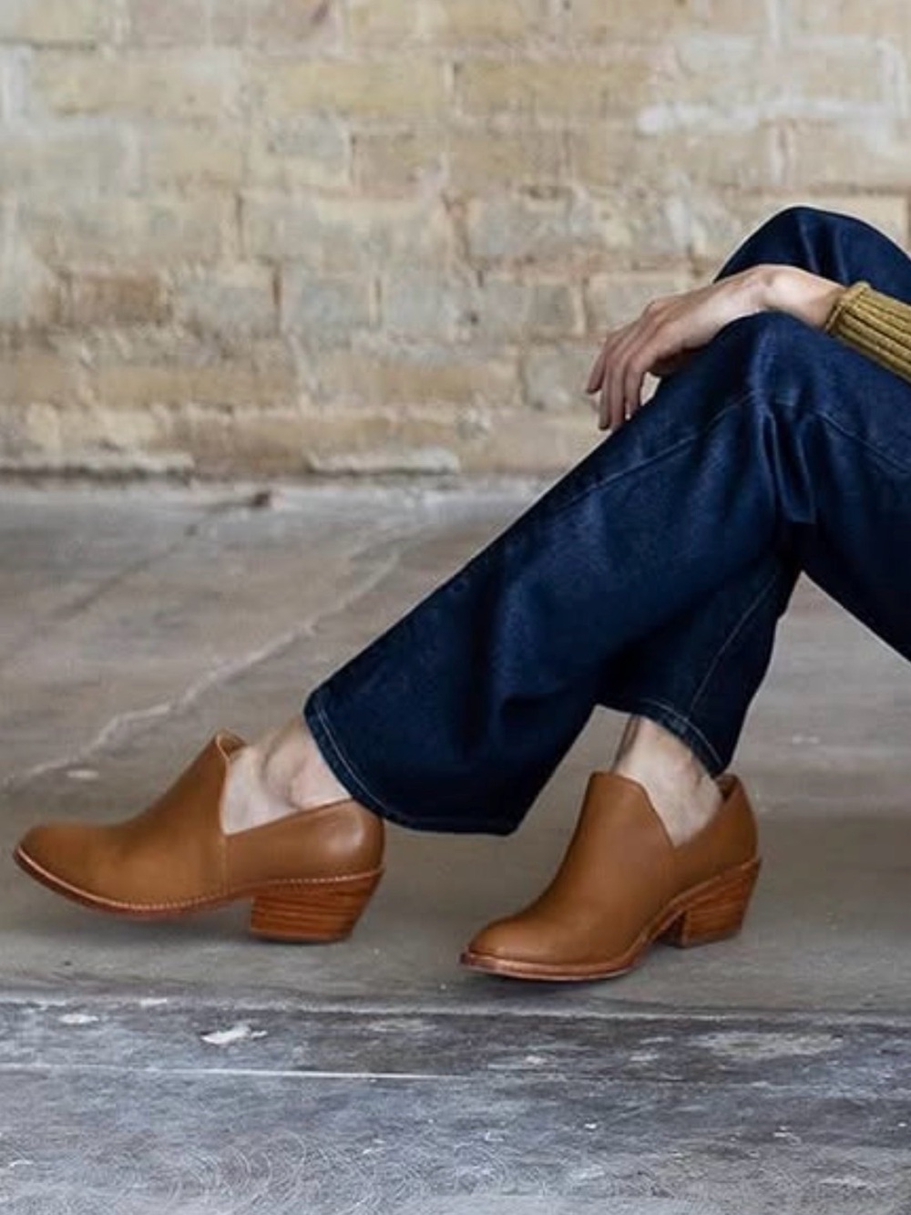 FORTRESS OF INCA Women's Tan Leather Low Ankle Booties